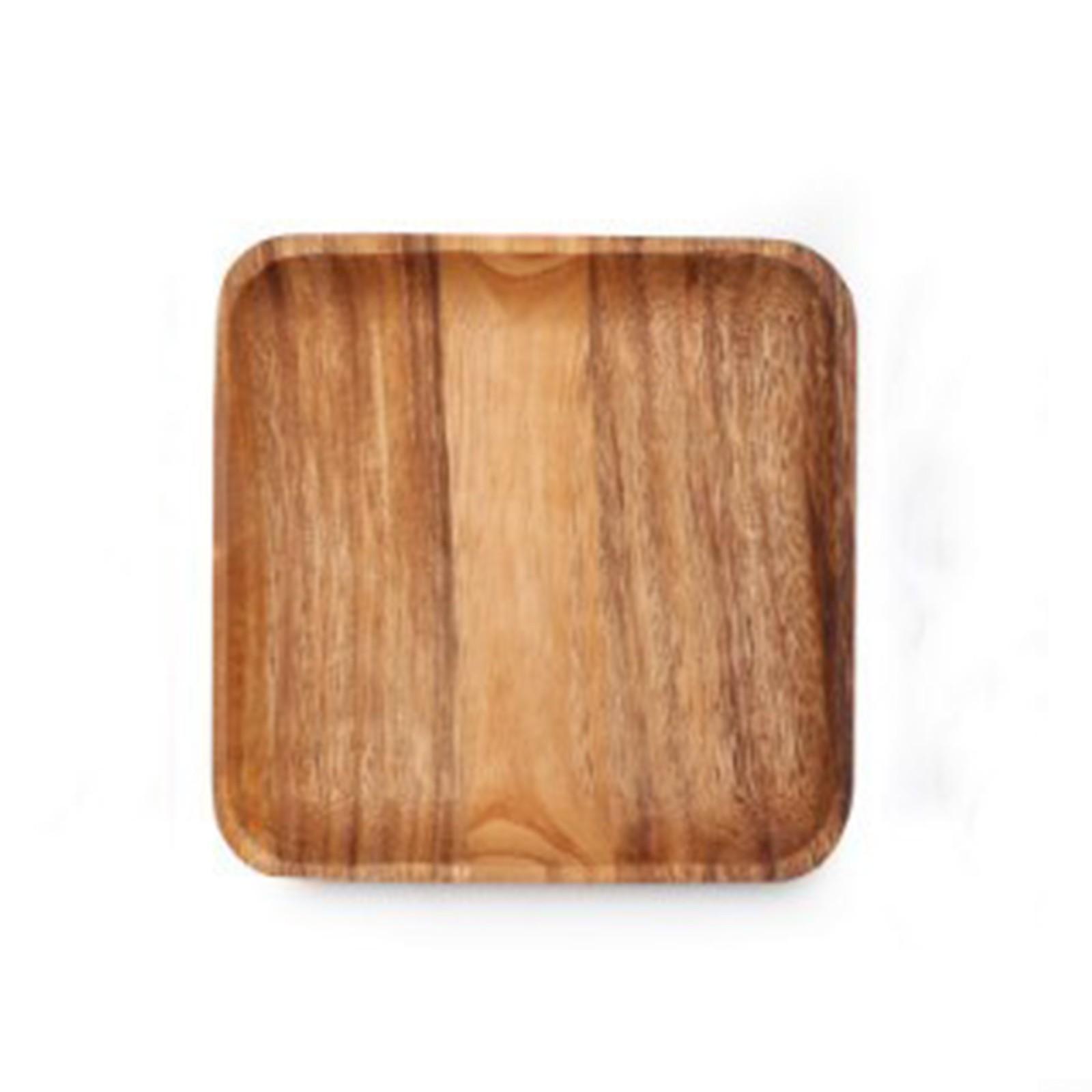 

Чайная тарелка Поднос для фруктов Деревянная тарелка для овощей 20*20*2