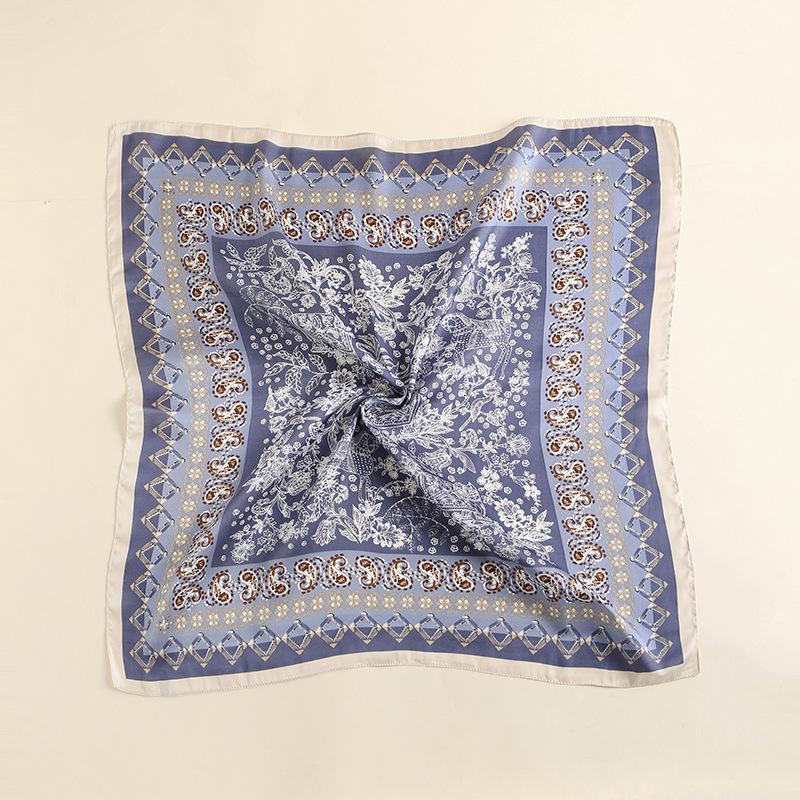 2024 New 70 CM Silk Shirt Decoration Small Square Scarf Fashionable And Versatile Commuting Scarf Neck Protection Scarf