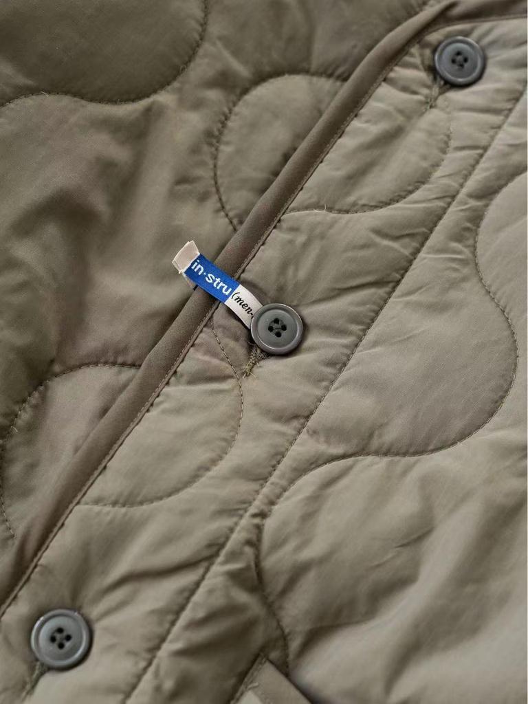 Lehká bavlněná venkovní bunda bez límce od Yohjiho Yamamota