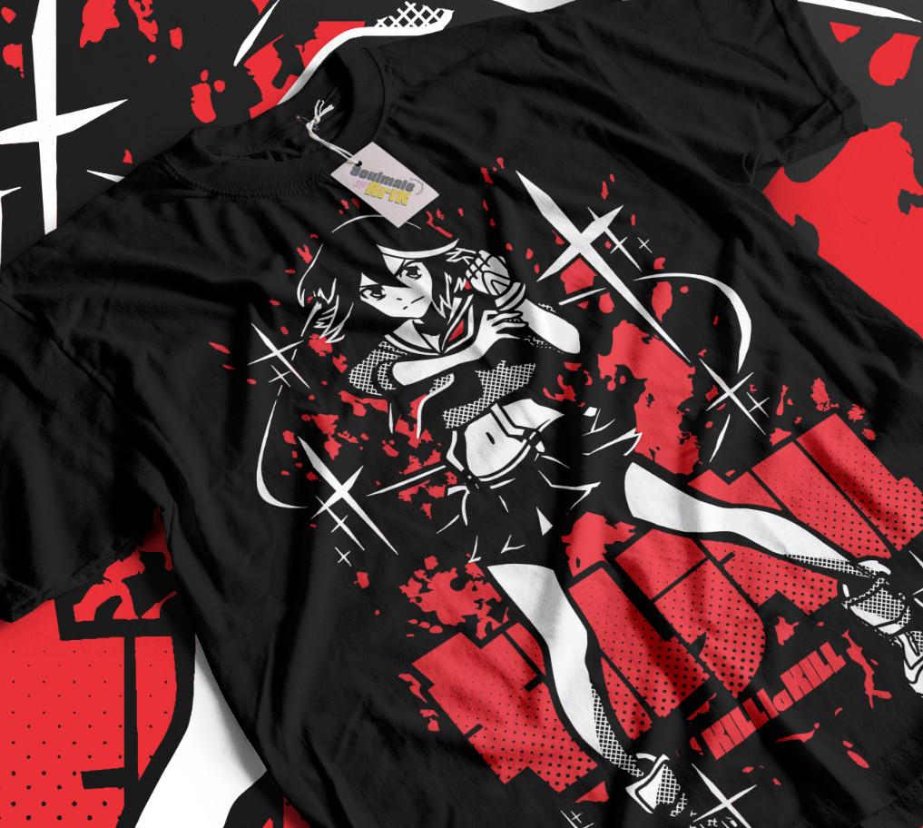 Kill La Kill Ryuko T-shirt Girl Anime Manga Ryuko Matoi Senketsu Waifu Soft Tee M