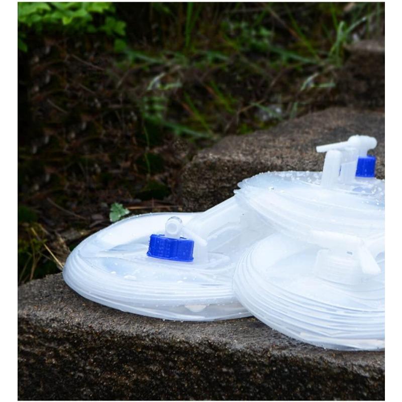 15L Outdoor Camping PE Faltbarer Wassereimer Wiederverwendbar Faltbar Auslaufsicher Tragbar Reise Wassereimer Camping Wandern