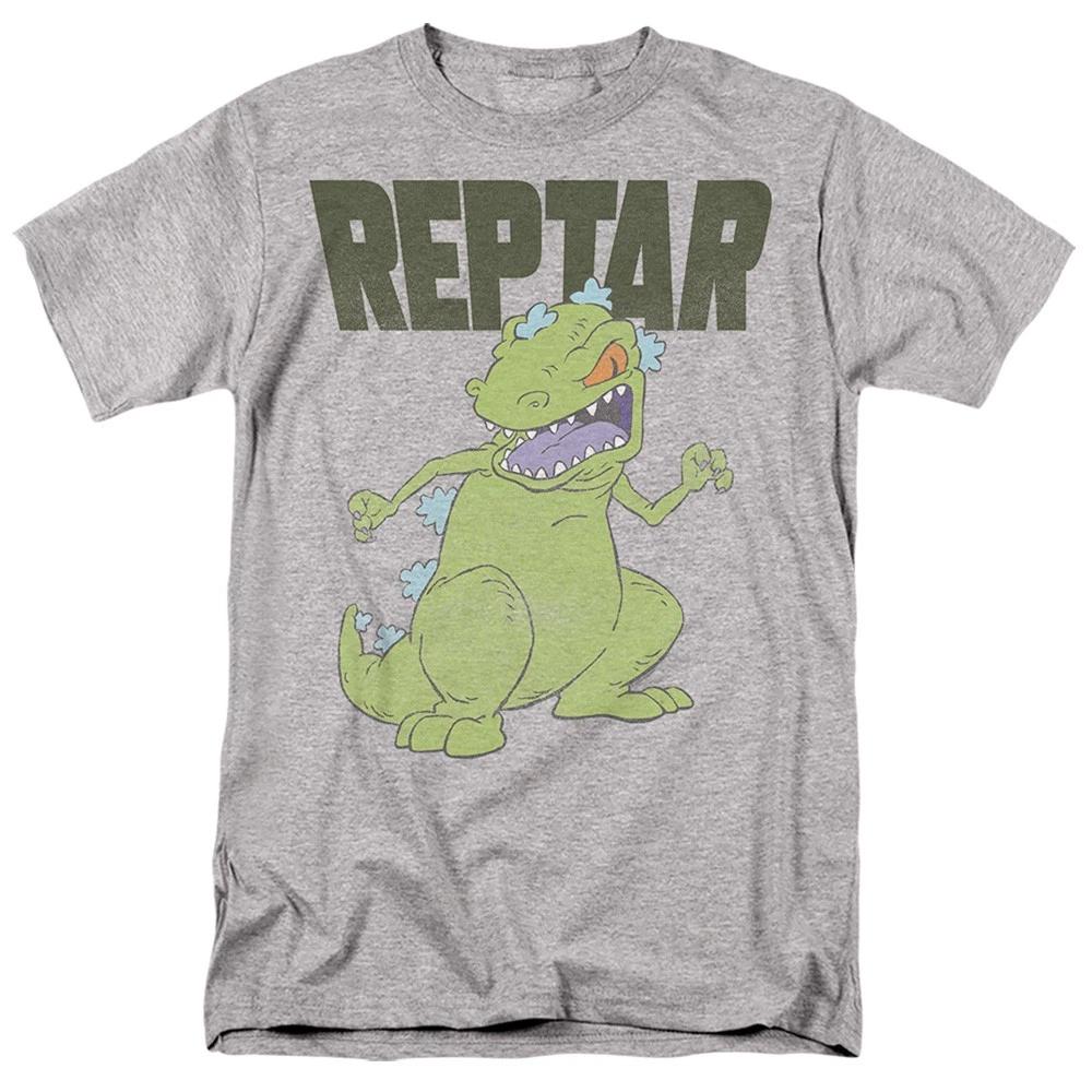 Rugrats - Reptar Big - Unisex Short Sleeve Children s T-shirt - Gray 110
