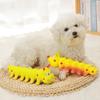 Latex Dog Chew Toy Caterpillar Shape Dog Grinding Teeth Stick Pet Squeaky Toy  Outdoor