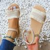 Women's Fashion Trend Tassel Shoelaces Are Non Slip, Wear-resistant, Comfortable, Soft Soled Flat Heeled Sandals