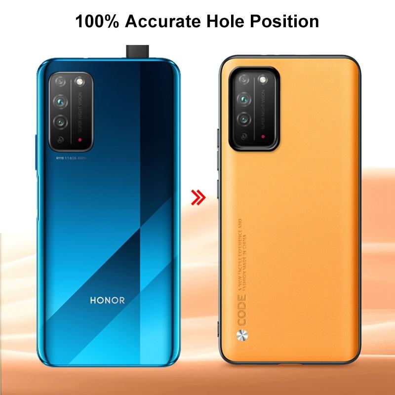 Luxury PU Leather Phone Case For Honor X10 X30 Max X30i Matte Back Cover Silicone Case For Honor View 20 30 Pro Plus 20S 20E 30S