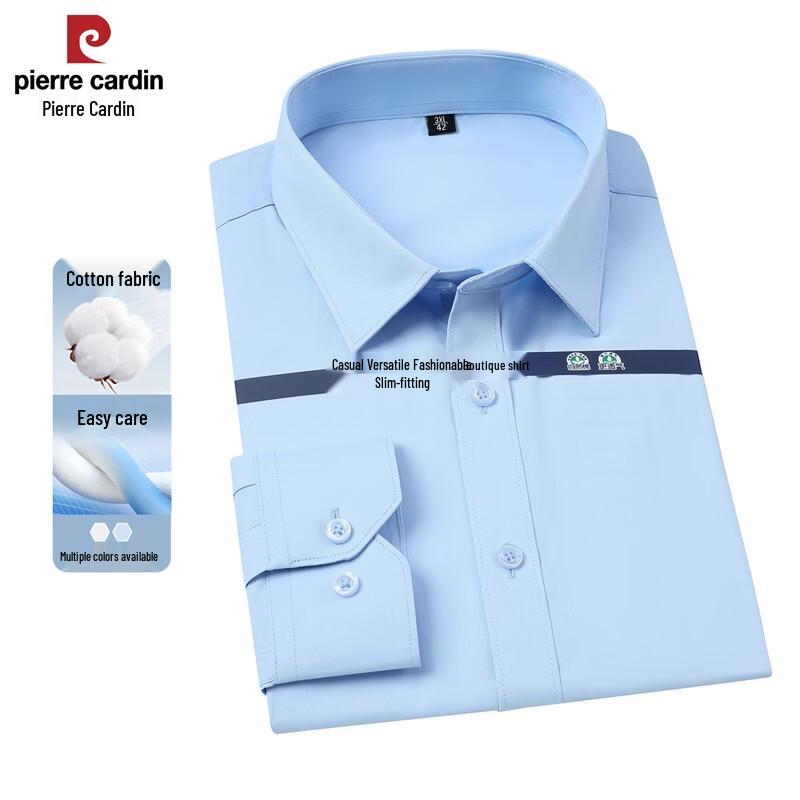 Pierre Cardin Men s Cotton Blend Long Sleeve Shirt 38