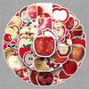 50 Sheets of Cute Fresh Graffiti Stickers: Apple-Inspired Decor for Mobile Phones