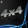 Bil metall 3D 4x4 förskjutningsmärke Lastbil Auto Motor Sticker Dekoration Dekal