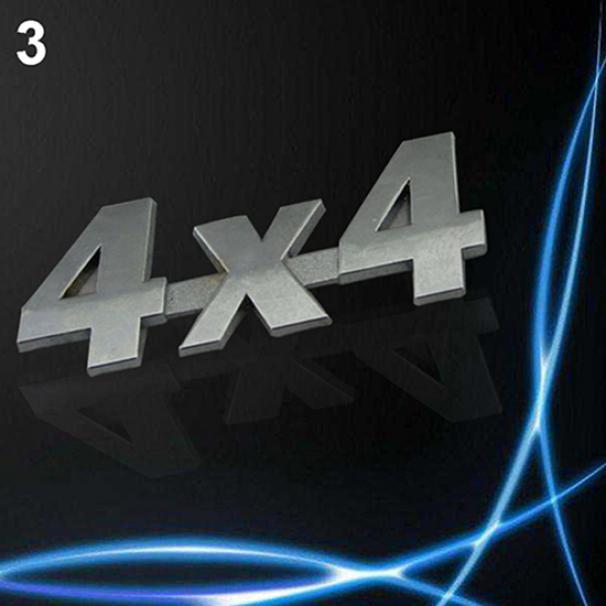 Bil metall 3D 4x4 förskjutningsmärke Lastbil Auto Motor Sticker Dekoration Dekal