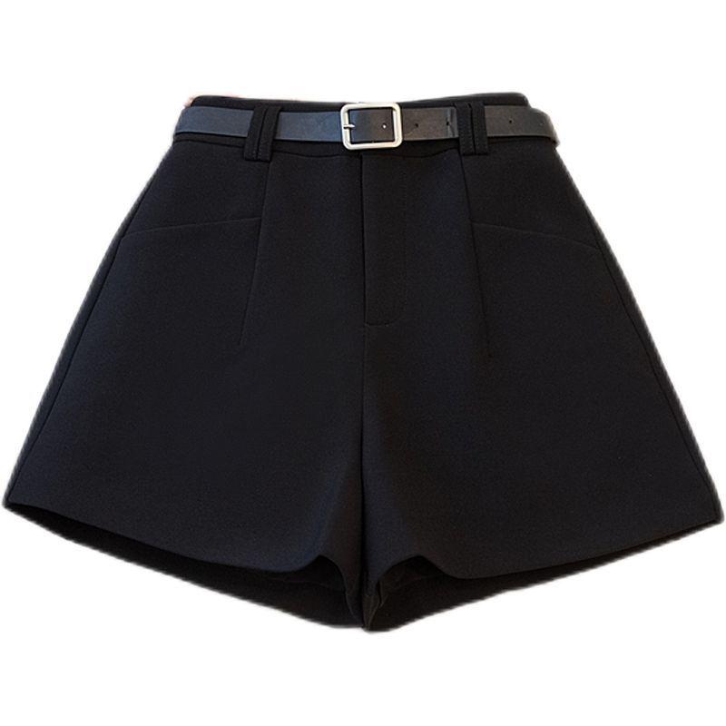 

Women s High Waist A-line Wide Leg Belted Shorts - 2026 Slimming Bootcut Outerwear S (80-95 cm) чёрный