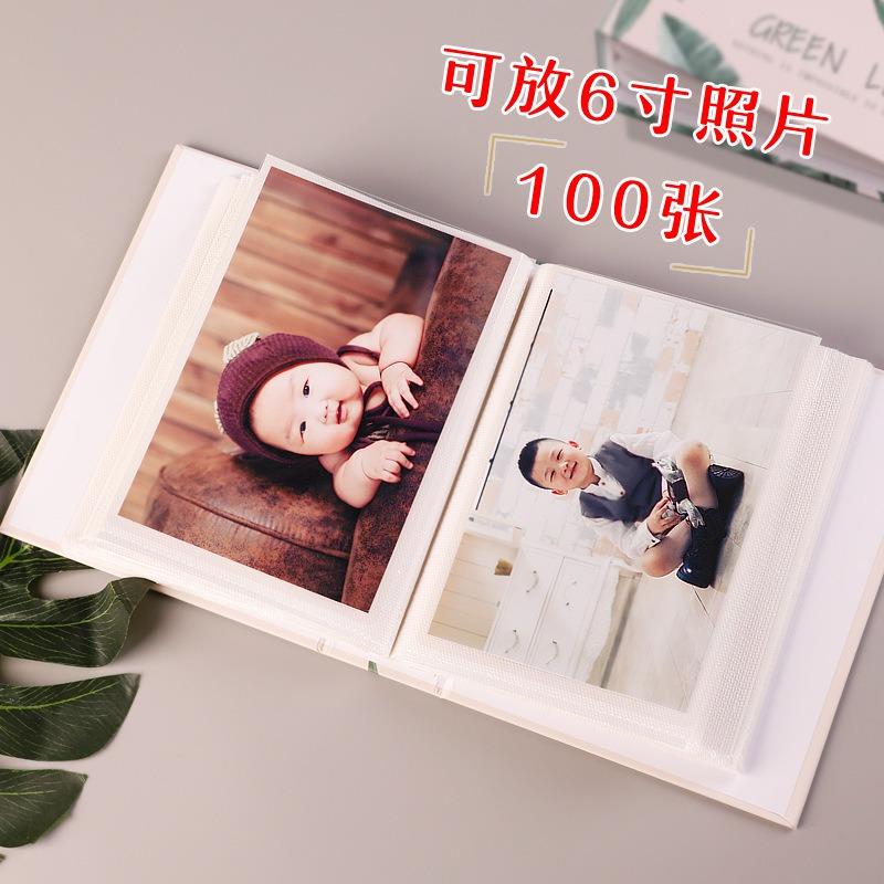 Wind Home Art Photo Album Slip In Case with 100 Pockets 6 X 4 Inch Family Friends Memories Picture Photograph Albums Book