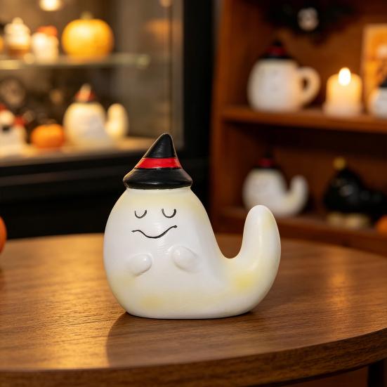 Yousheng Halloween Figure, Compact Resin Ghost Desktop Ornament, Halloween Decoration for Home Parties Window Holiday