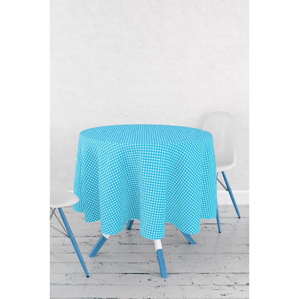 Kulatý ubrus Gingham