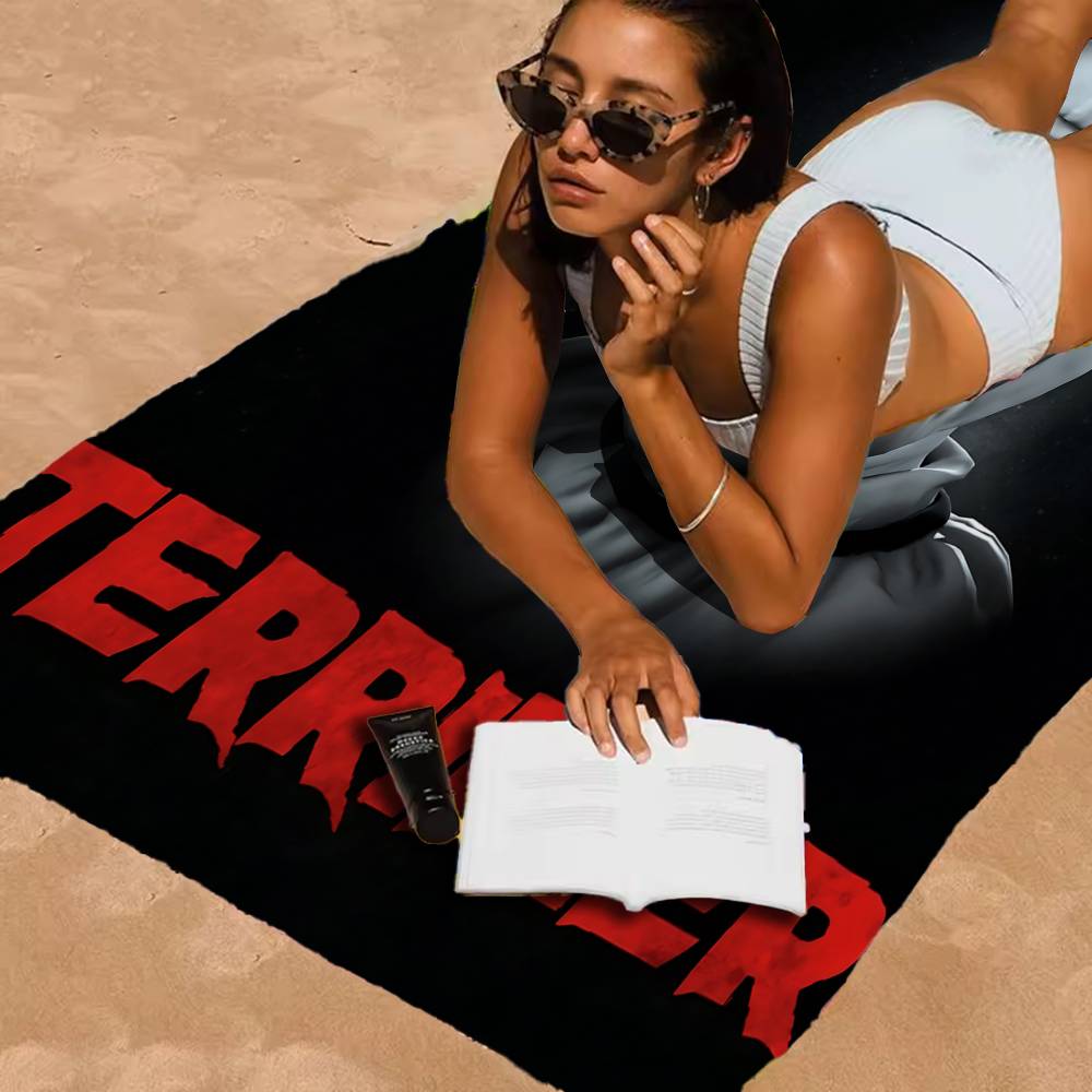 Terrifier 2 Horror Movie Microfiber Beach Towel Absorbent Quick Dry Soft Yoga Swimming Resort Mountain Climbing Towel