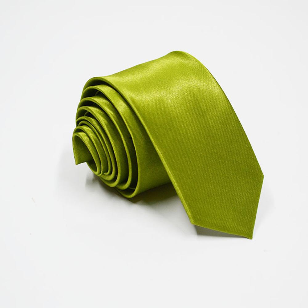 Monochrome Tie Solid Color Narrow Tie 5Cm Men'S Satin Hand Tie