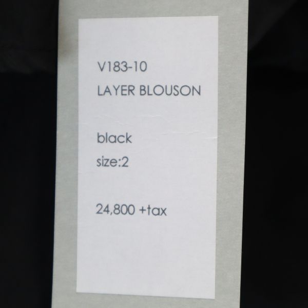 unused VAST222 18AW made in Japan Layer Blouson 2 black Men's Used