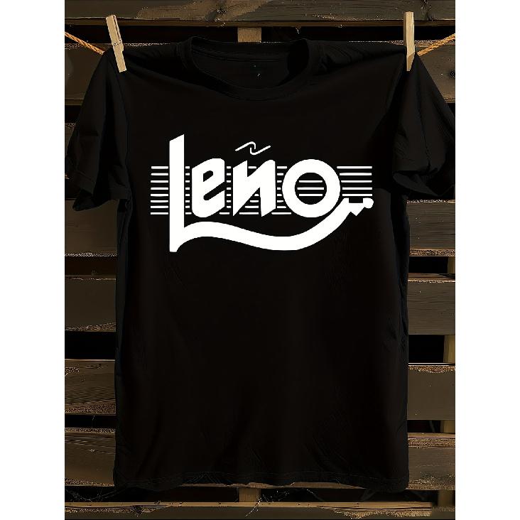 Camiseta Leno Rosendo Logo Negra Hombre Tallas S M L Xl Xxl Xxxl 100 Algodon T Shirt