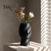 Geometric Texture Vase 3D Printed Minimalist Face Vase, Abstract Human Head Flower Shape Modern Art Decorative for Home Desktop Shelf Decor Ornament