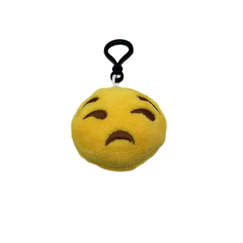 Keychain Plush Emoji Doll Short Cute Facial Expressions Accessories Pendant