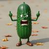 Angry Fruit Figurine Flipping The Bird Fruit Series Resin Ornament Stress Relief Middle Finger Fruit Statue for Office Desk Decoration