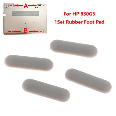 1 conjunto de almofada para pés de borracha para laptop, para hp 830 g5, almofada antiderrapante, base inferior