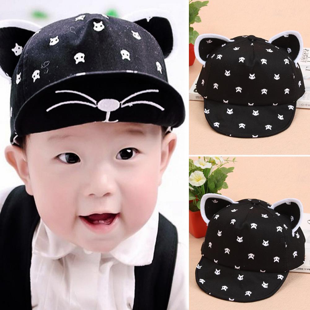 Buy Summer Baby Hats With Ears Baseball Cap Baby Boys Girls Sun Hat at