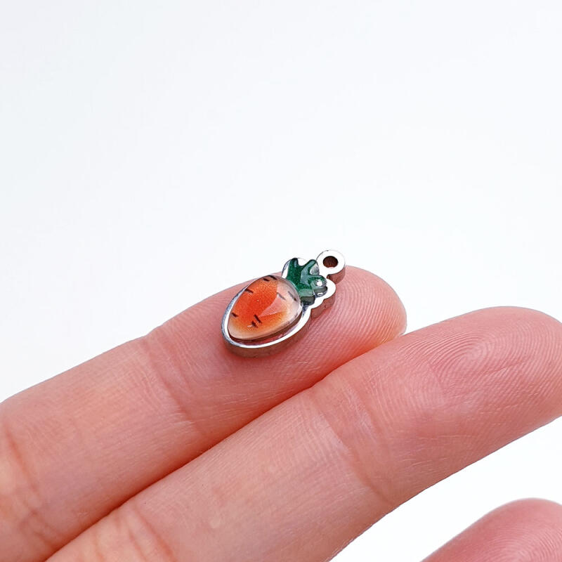 Surgical Steel Vegetable Carrot Pendant Accessory