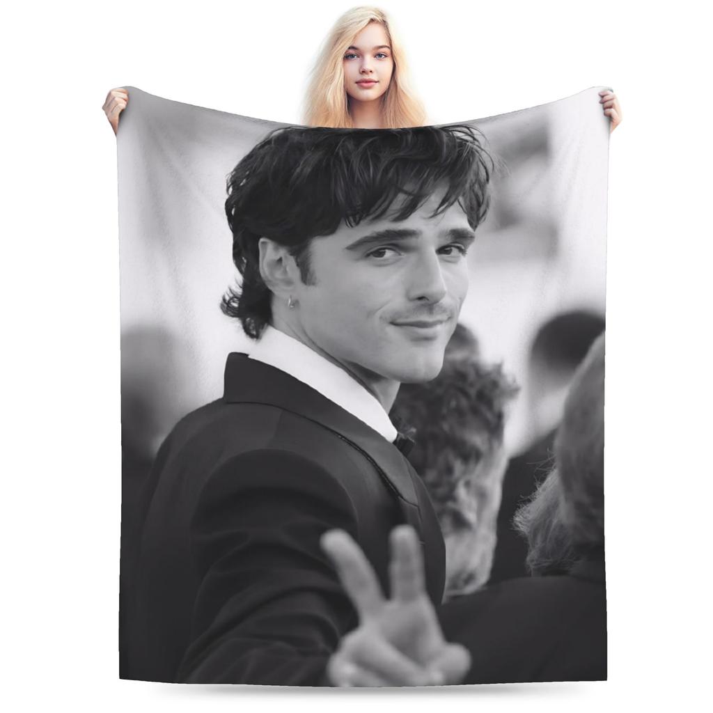 Jacob Elordi Actor Throw Blanket for Couch Soft Fuzzy Plush Blanket 50x60 Inch Multi-size Bedspreads for All Seasons