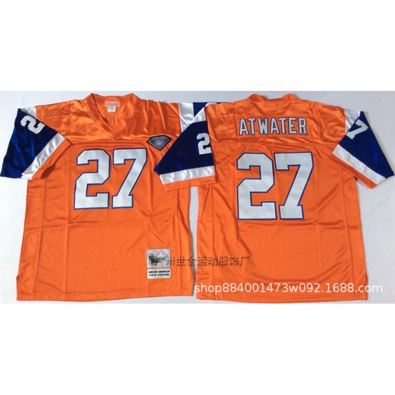 Mens Retro Embroidered Denver Broncos Football Jersey Size M-XXXL Cotton Blend Sports Fan Apparel Rugby Casual Wear