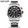 Watch Men'S Multifunctional Chronograph Steel Belt Sports Quartz Watch 2156