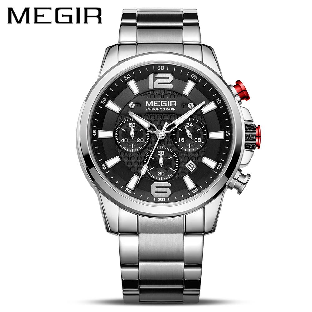 Watch Men S Multifunctional Chronograph Steel Belt Sports Quartz Watch 2156