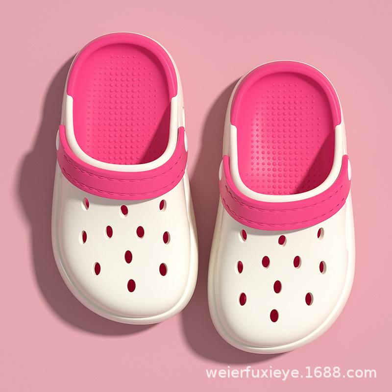

Children s summer sandals for boys and girls, indoor anti-odor, non-slip, soft-soled, for infants and toddlers, closed-toe beach clogs 21Code【Inner Length20CM
