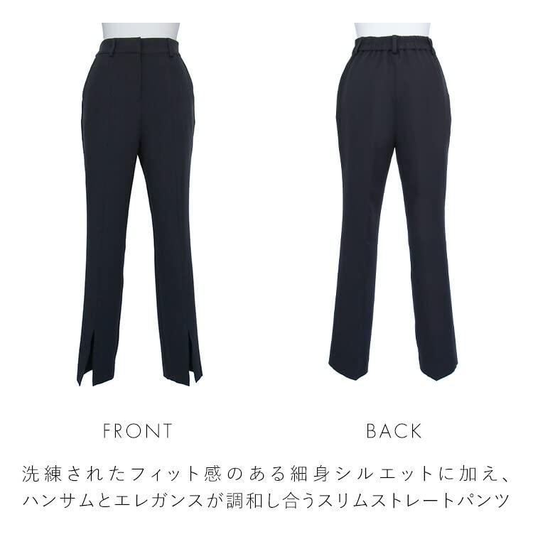 Louet Tweed Gilet Slim Straight Pants Suit Pants Dress Setup Mom Pants Suit Formal Casual Large Size Ceremony Entrance Ceremony Graduation Ceremony