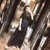 Black Retro Lace Embroidered High Waist Maxi Dress