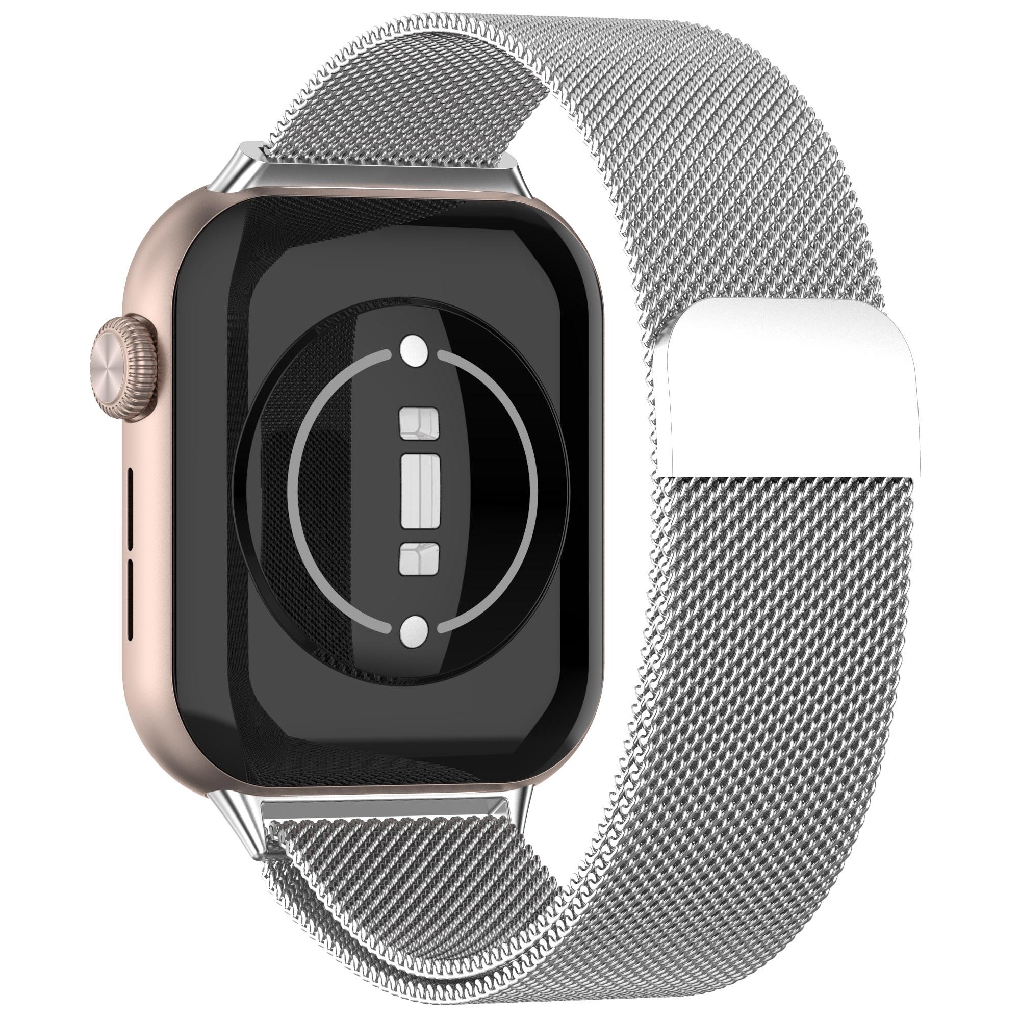 

Для Honor Watch 5 Магнитный ремешок для часов из нержавеющей стали Миланский браслет Silver