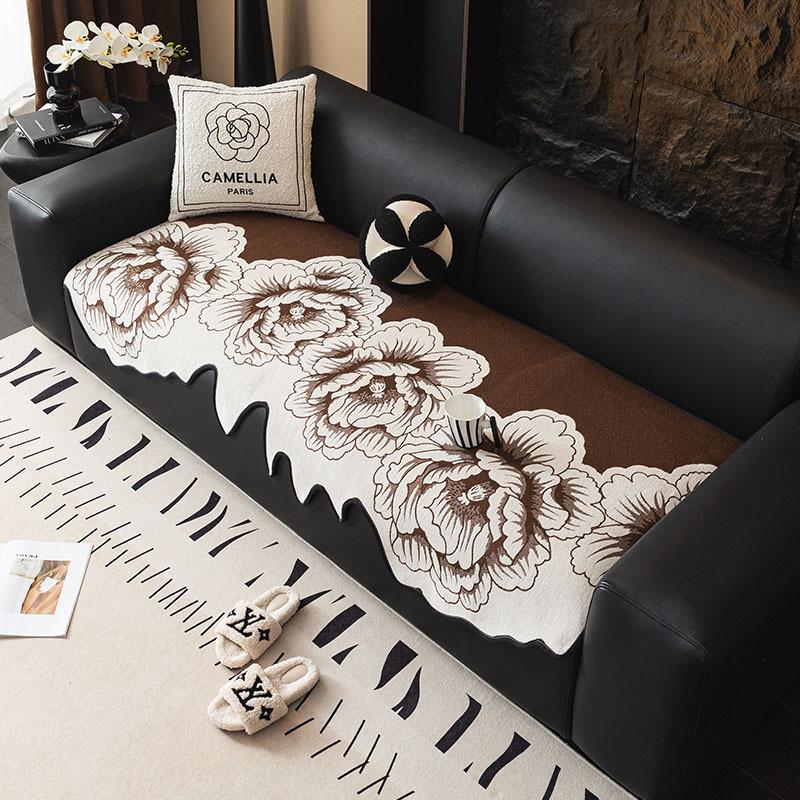 

Chenier Special-Shaped Sofa Cushion New High-End Non-Slip Seat Cushion Universal In All Seasons Irregular Straight Row Cover 90*90cm