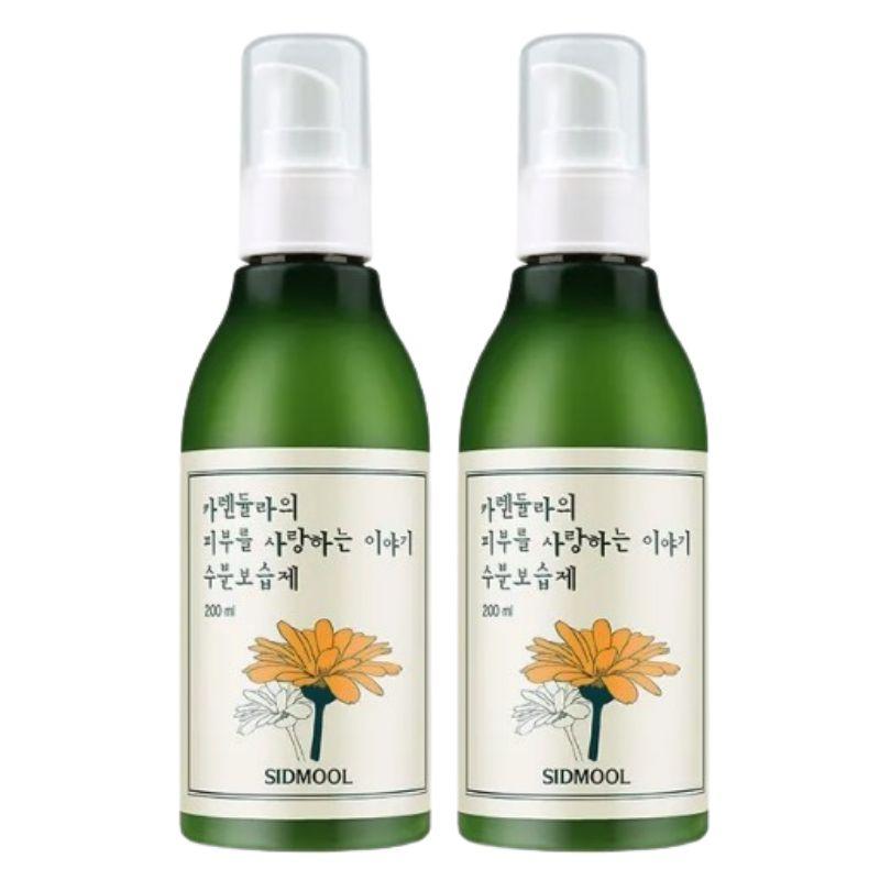 Calendula Moisturizer 200ml Calendula Flower Water 25% Rhododendron Water 20% Hyaluronic Acid Sunflower Seed Oil Face & Body Lotion
