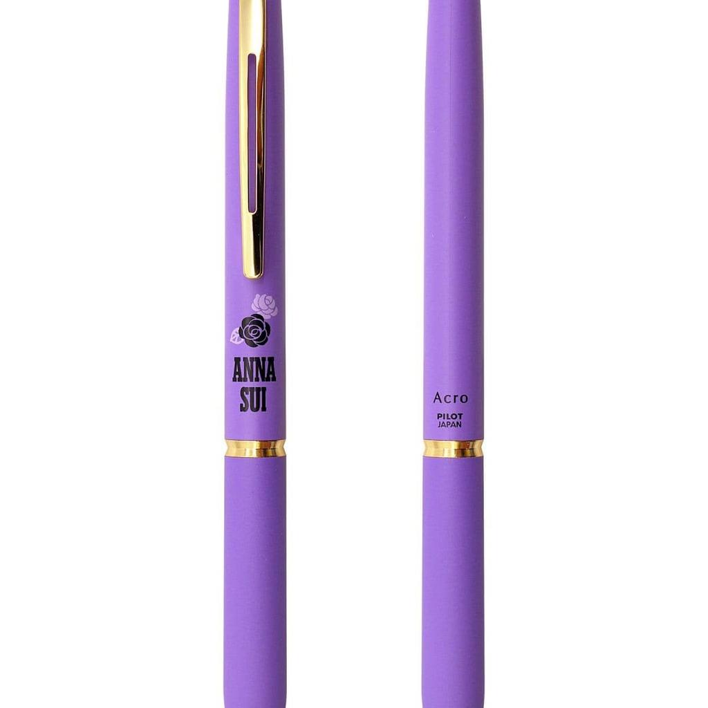 Sui Ballpoint BAC Acro×ANNASUI/Acro×Anna Oil-based Pen, 0.5mm [Purple/Rose]