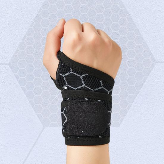 Sports Wrist Compression Strap Men Women Adjustable Wrist Support Wrap Sprain Prevention Strength Basketball Tennis Badminton Fitness Wrist