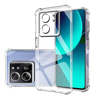 Transparentní pouzdro na telefon pro Xiaomi 13T Pro Zadní kryt na Xiao Mi 13t 12t 11t 13 12 11 T Pro 5G Ochranný kryt fotoaparátu