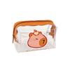 Cute Capybara Coin Storage Bag Transparent Coin Purses Cartoon Lovely Wallet Clear Bags