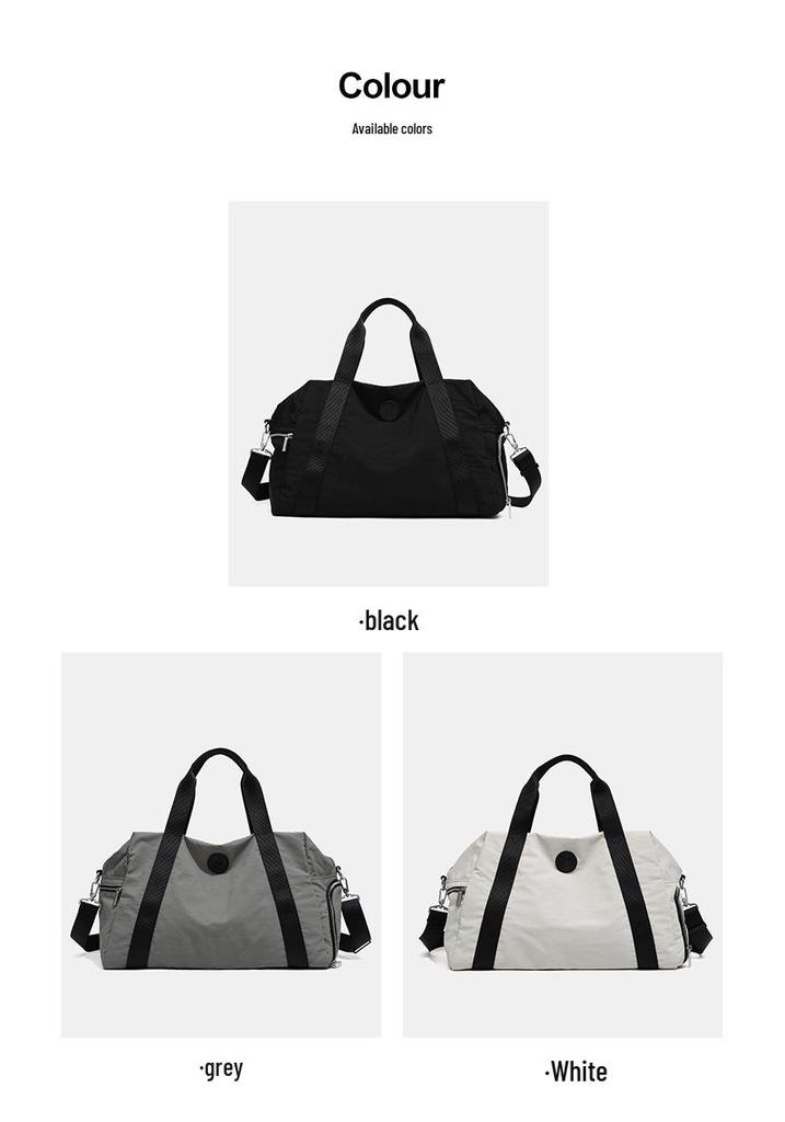 Lightweight Large-Capacity Travel and Sports Bag with Handheld and Crossbody Options for Short Trips and Commuting
