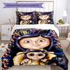 3pcs Coraline (6) Design Cover Set - HD Printed Bedding with 1 Cover and 2 Pillowcases - Perfect for Home and Dorm Decor