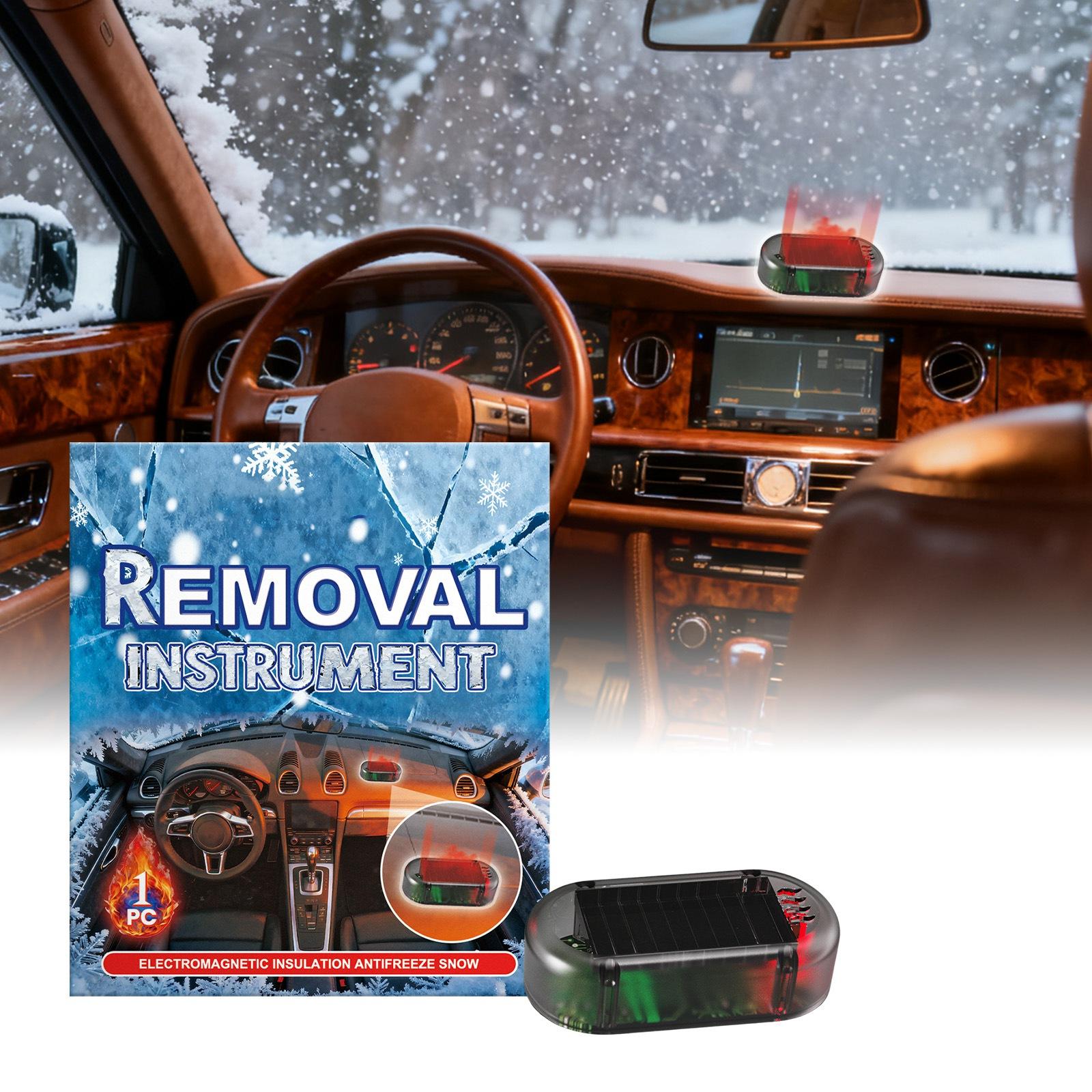 

Solar-powered Snow Removal Device, An Electromagnetic Insulating Vehicle Tool For Preventing Freezing Of Car Windshields. One Size чорний