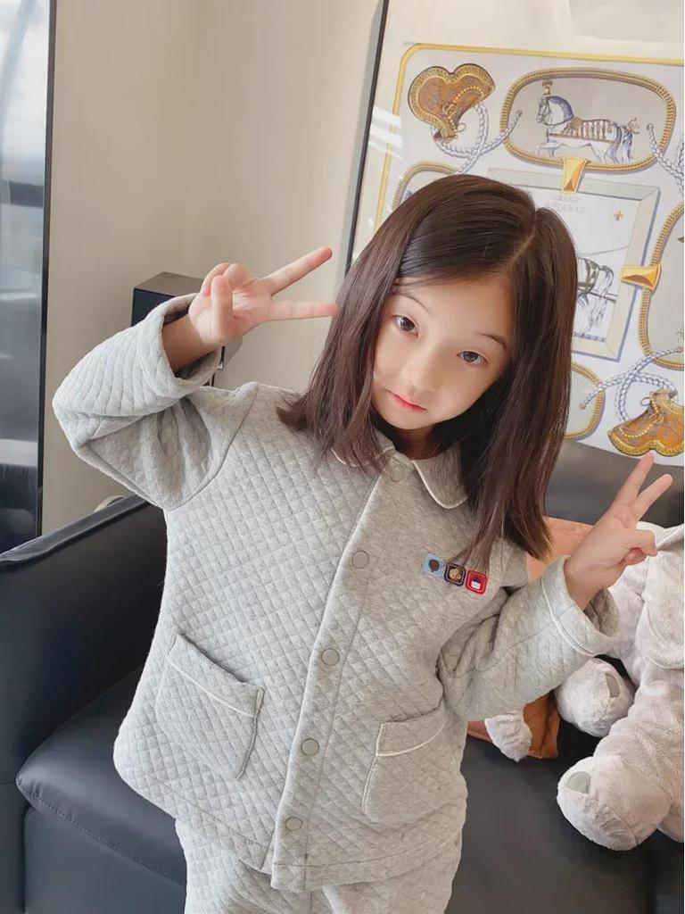 2025 Spring/Autumn Kids' Warm Cotton Home & Outfits - Unisex Thickened Suit