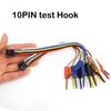 10PIN Test Hook Lead Clip Logic Analyzer Cable Alligator Clip Male Female Gripper Probe For Arduino Raspberry Pi Connection 25cm