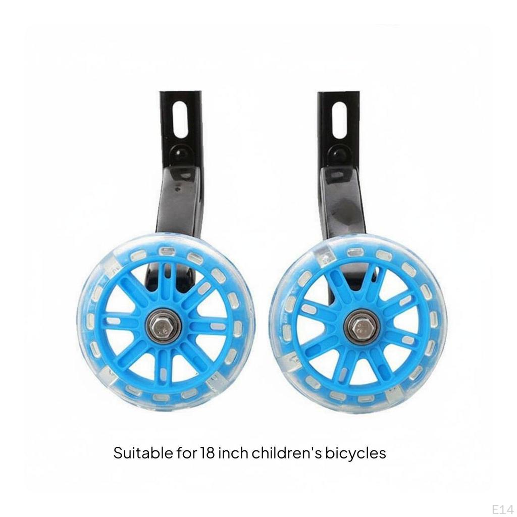 2 Pieces Children's Bike Auxiliary Wheels NonSlip Kids Training Heavy Duty for Beginners
