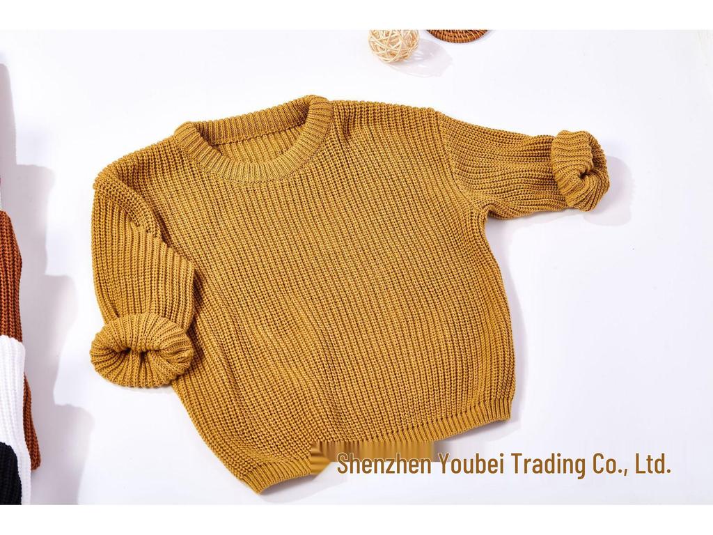 Baby Unisex 100% Cotton Knit Sweater - Soft & Comfortable