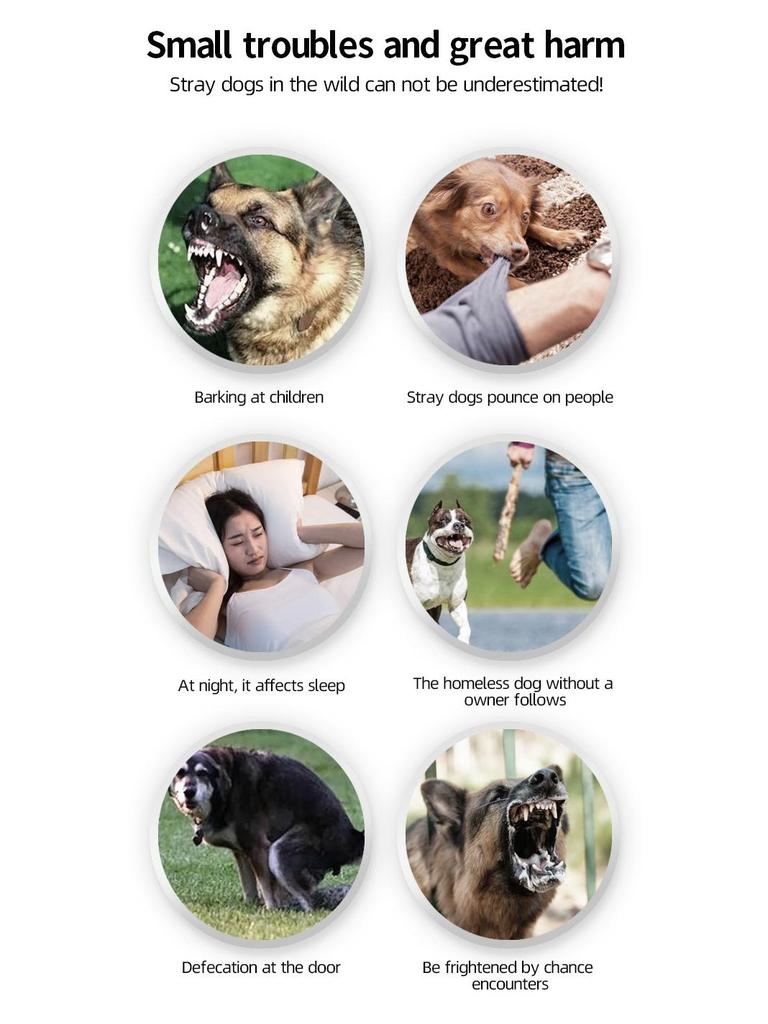 High-Power Ultrasonic Dog Repeller Anti-Barking Outdoor Training Device