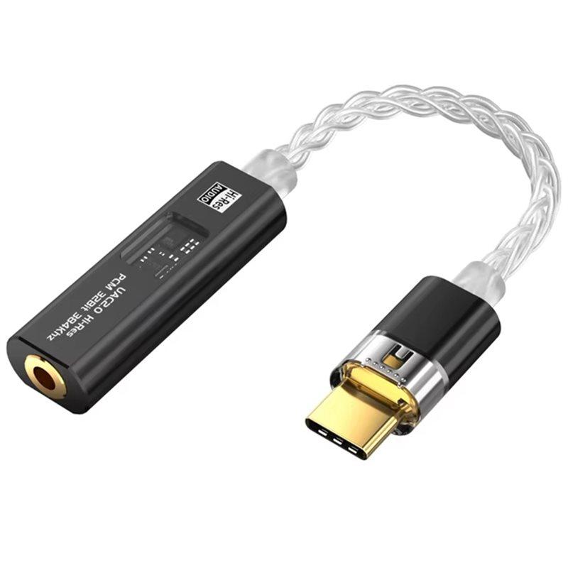 CX31993 MAX97220 USB C To 3.5 Mm Jack Adapter DAC Type-C Hi-Fi Stereo Earphone Headphone AUX Converter Audio Amplifier